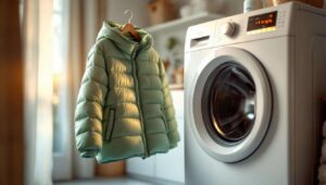 Dodaj 4 krople i włóż kurtkę do bębna. Puchówka będzie jak nowa, bez zbitego puchu i stęchłego zapachu