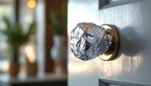 Coraz więcej osób stosuje trik z przyklejaniem folii aluminiowej do klamek drzwi. Oto powód