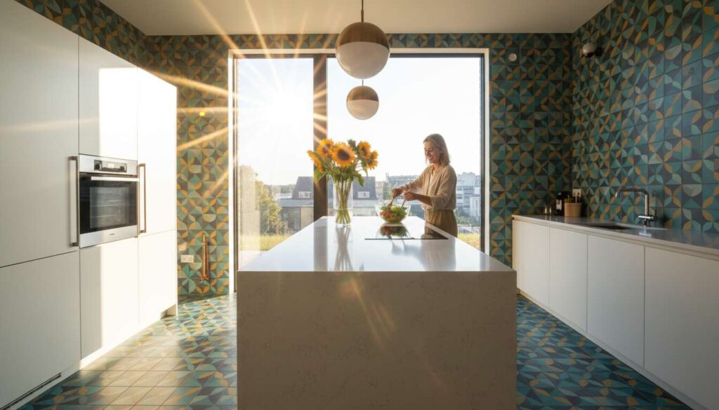 Podłogę i ścianę w kuchni zmienisz w jeden dzień. Płytki samoprzylepne to hit remontu w weekend