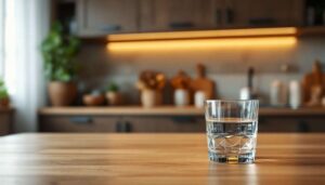 Cztery litry wody i dodatek z ciemnej kuchennej szafki. Drewno odżyje