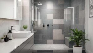 Te panele klei się na stare płytki nawet pod prysznicem. Nowa łazienka w weekend