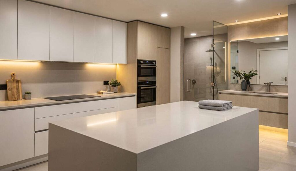 Już nie laminat. Ten blat sprawdzi się w kuchni i łazience. Jest odporny na plamy i wilgoć