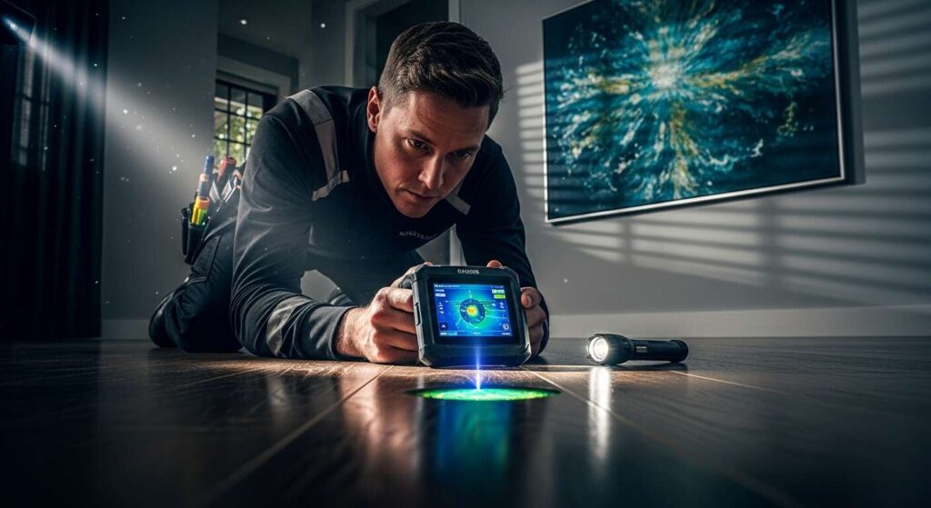 Ukryty wyciek wody: hydraulicy pokazują, jak znaleźć go bez kucia podłogi