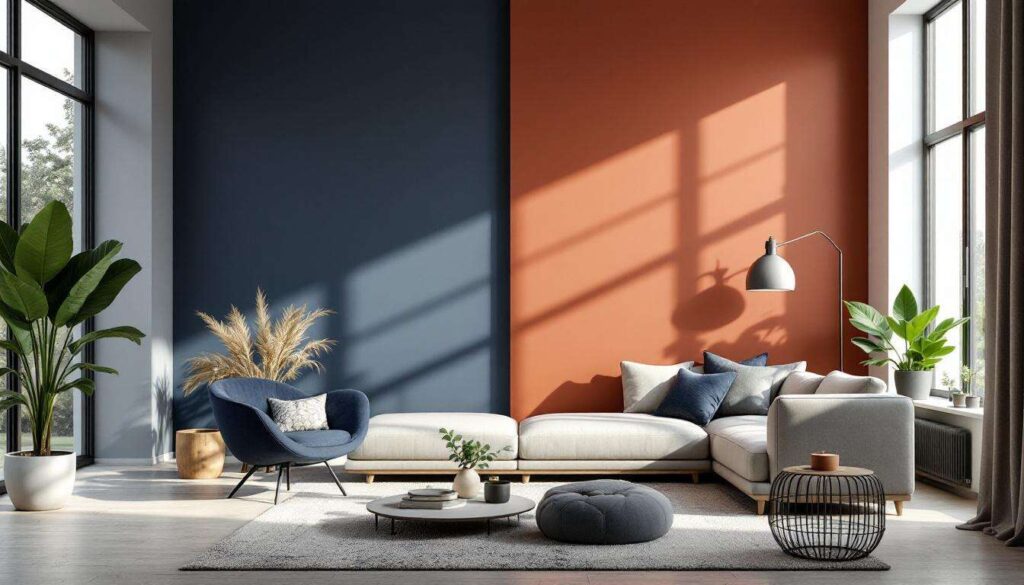 Dwie ściany w różnych kolorach: trend 2026, który odmienia pokój bez dużych wydatków