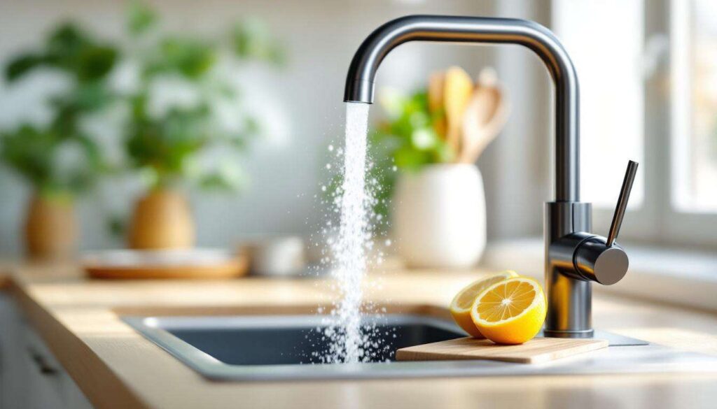 Biały kamień na baterii kuchennej: jedna cytryna i 10 minut zamiast środków chemicznych