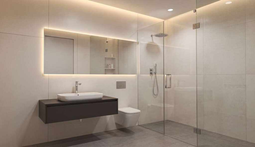 Te panele kleisz na stare kafelki nawet pod prysznicem — nowa łazienka bez ekipy remontowej