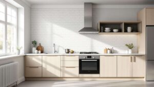 Tapeta samoprzylepna w kuchni zamiast płytek: nowy trend remontu weekendowego