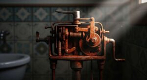 Stary spłuczkowy mechanizm: ta część za kilka złotych kończy problem ciągle lecącej wody