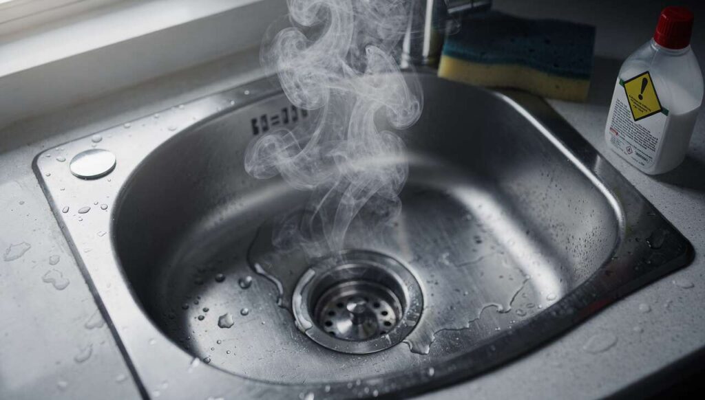 GIS ostrzega przed popularnym sposobem czyszczenia odpływu: tworzy niebezpieczne opary