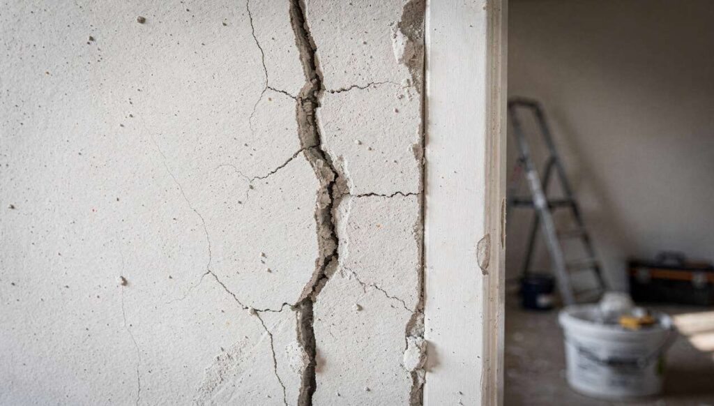 Tynk gipsowy pęka przy drzwiach: wykończeniowiec podaje przyczynę i naprawę za mniej niż 50 zł